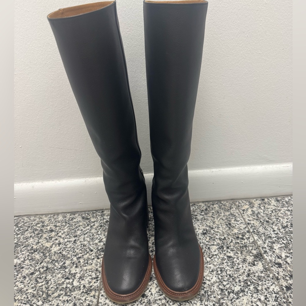 CHLOE BLACK RIDING BOOTS